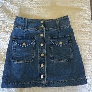 Sezane Bettie Skirt Bleu Moyen - Size 36